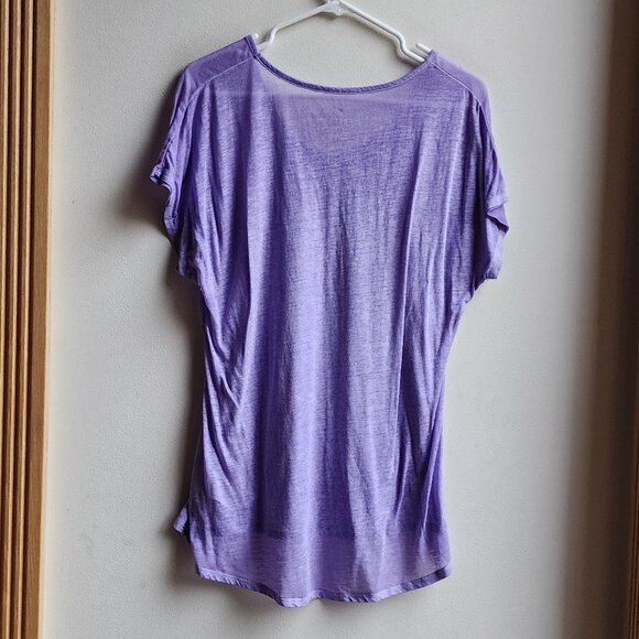 Free2B Purple Scoop Neck Tissue T-Shirt Size XL - Picture 15 of 15